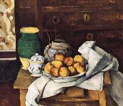 Paul Cezanne of still life with fruit painting
